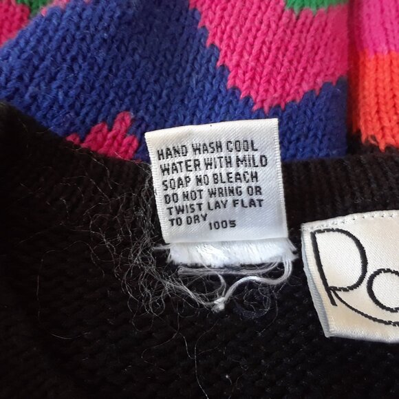 Vintage 90s Cotton Abstract Design Sweater - Picture 9 of 9